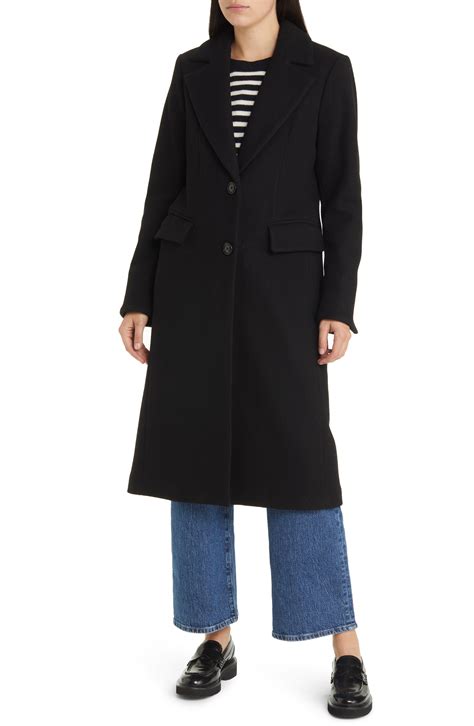 michael michael kors notch collar wool blend coat|MICHAEL Michael Kors Women's Double.